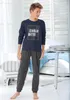 AUTHENTIC LE JOGGER Pyjama 2 -teilig marine-anthrazit Größe Produktbild-Vorschau 2