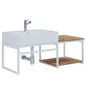 2pcs Lavabo Meubles de salle de bains Ensemble Évier Bois Voir les images du produit 2