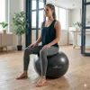 Gymnastický míč 65 cm anti-burst fitness míč sedací míč míč Náhled obrázku produktu 7
