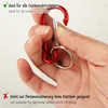 com-four® 12x Karabiner klein mit Schlüsselring, Produktbild-Vorschau 5