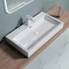 doporro Lavabo da Appoggio Rettangolare, Lavabo Bagno Anteprima dell’immagine prodotto 3