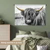 MuchoWow® Wandteppich Wandbehang Schottisches Hochlandrind Produktbild-Vorschau 4