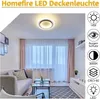 ZMH Deckenlampe LED Deckenleuchte Ø23.5cm Schlafzimmer 14W Produktbild-Vorschau 3