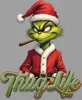 Thug Life Grinch Joint Weed Cannabis Kiffen - Weihnachten Produktbild-Vorschau 3