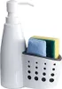 Butelka dozująca 2 w 1 na detergent i gąbkę, biała, Podgląd zdjęcia produktu 10