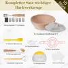 10-teiliges Gärkörbchen Brot Set,23cm Gärkörbchen und Produktbild-Vorschau 5