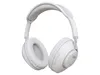 A white pair of headphones is shown against a white background.