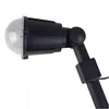 A black party light with a clear dome is shown against a white background. Produktbild-Vorschau