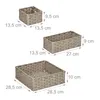 relaxdays Geflochtener Aufbewahrungskorb 4er Set Produktbild-Vorschau 4