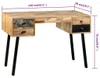 vidaXL Bureau en teck massif recyclé 110 × 50 × 76 cm Voir les images du produit 7
