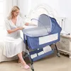 2 in1 Beistellbett Baby,Babybetten Reisebett Babybett Produktbild-Vorschau 2