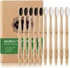 Bio Bambus Zahnbürsten 10er Pack BPA-frei Holz Zahnbürste Produktbild-Vorschau 1