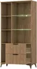 Vitrine ENTIA 100 cm mit Glaselementen und 2 Schubladen, Produktbild-Vorschau 2
