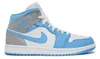 Air Jordan 1 Mid, color azul universitario y gris - Talla Vista previa de la imagen del producto 2