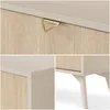 Schubkastenkommode in beige, Front mit Fischgrätenmuster, Produktbild-Vorschau 6