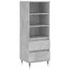 Highboard Betongrau 40x36x110 cm Holzwerkstoff Produktbild-Vorschau 1