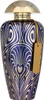 A perfume bottle with a blue and gold patterned design. Náhled obrázku produktu