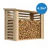 Holz Brennholzregal – 4,3 m3  – B146xL232xH199 cm - Produktbild-Vorschau 1