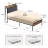 A diagram of a single bed with dimensions and mattress recommendations. Náhľad obrázku produktu