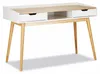 relaxdays Bureau blanc rectangulaire, piétement 4 pieds Voir les images du produit 5