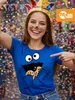 Damen T-Shirt Krümelmonster Cookie Monster Fasching Produktbild-Vorschau 2