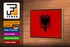 Holzschild Flagge Albanien 18x12cm Retro Flag Albania Produktbild-Vorschau 4