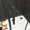 85x70cm 185cm 6mm Falttür mit Seitenwand Eckdusche ESG Nano Produktbild-Vorschau 4