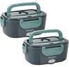 2er-Set Elektrische Lunchbox 60W – 1,5L Edelstahl Produktbild-Vorschau 8