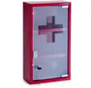 ZELLER Lékarnička nástěnná kovová červená 25x12x45cm Náhled obrázku produktu 9