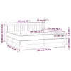 Maison Exclusive - Boxspringbett mit Matratze Dunkelbraun Produktbild-Vorschau 6
