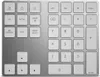A close-up view of a silver numeric keypad. Náhled obrázku produktu