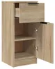 vidaXL Dressoirs, 2 stuks, Sonoma-eikenhout, 30x30x70 cm, Productafbeelding-voorbeeld 6