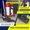 A person is using a wet/dry vacuum cleaner to clean up dirt and liquid. Produktbild-Vorschau