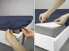 Detexpol 180x200 námořnicky modré prostěradlo z mikrovlákna Náhled obrázku produktu 4