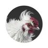 MuchoWow® Mauspad Mousepad Huhn - Vogel - Schwarz 50x50 cm Produktbild-Vorschau 1
