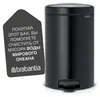 Brabantia Poubelle à pédale Newicon 12,0 L noir mat Voir les images du produit 12