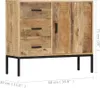 vidaXL Příborník 88x30x71 cm z masivního dřeva Mango Náhled obrázku produktu 7