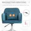 HOMCOM Chaise de bureau velours fauteuil bureau massant Voir les images du produit 8