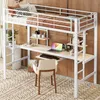 okwish Metallbett Eisenbett 90x200 cm, Hochbett mit Produktbild-Vorschau 1