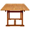 vidaXL Záhradný jedálenský stôl (160-240)x100x75 cm Masívne Náhľad obrázku produktu 5