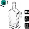 KADAX sklenená fľaša na tinktúru 500 ml so zeleným uzáverom Náhľad obrázku produktu 7