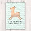 Mr. & Mrs. Panda Plakat Lama Springen DIN A5 - Aztekenblau Produktbild-Vorschau 2