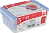 A set of Emsa Clip & Close food storage containers is shown in its packaging. Produktbild-Vorschau