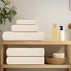 vidaXL Serviettes de bain FROGN, lot de 4, couleur crème, Voir les images du produit 2