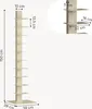 Standregal 'Eksjö' 150x39x39 cm Kamelfarben Produktbild-Vorschau 8