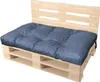 A pallet sofa cushion on a wooden pallet base. Produktbild-Vorschau