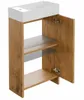 Keramikwaschbecken mit Unterschrank 40 cm stehend Eiche Produktbild-Vorschau 10