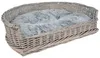 UNUS Hundebett Hundekorb Schlafplatz Hund grau 84 cm Kissen Produktbild-Vorschau 2