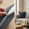 Kissenbezug 30x50 cm Anthrazit | 100% Baumwolle | Produktbild-Vorschau 3