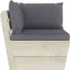 vidaXL Canapé de jardin en palettes 2 places avec coussins Voir les images du produit 5